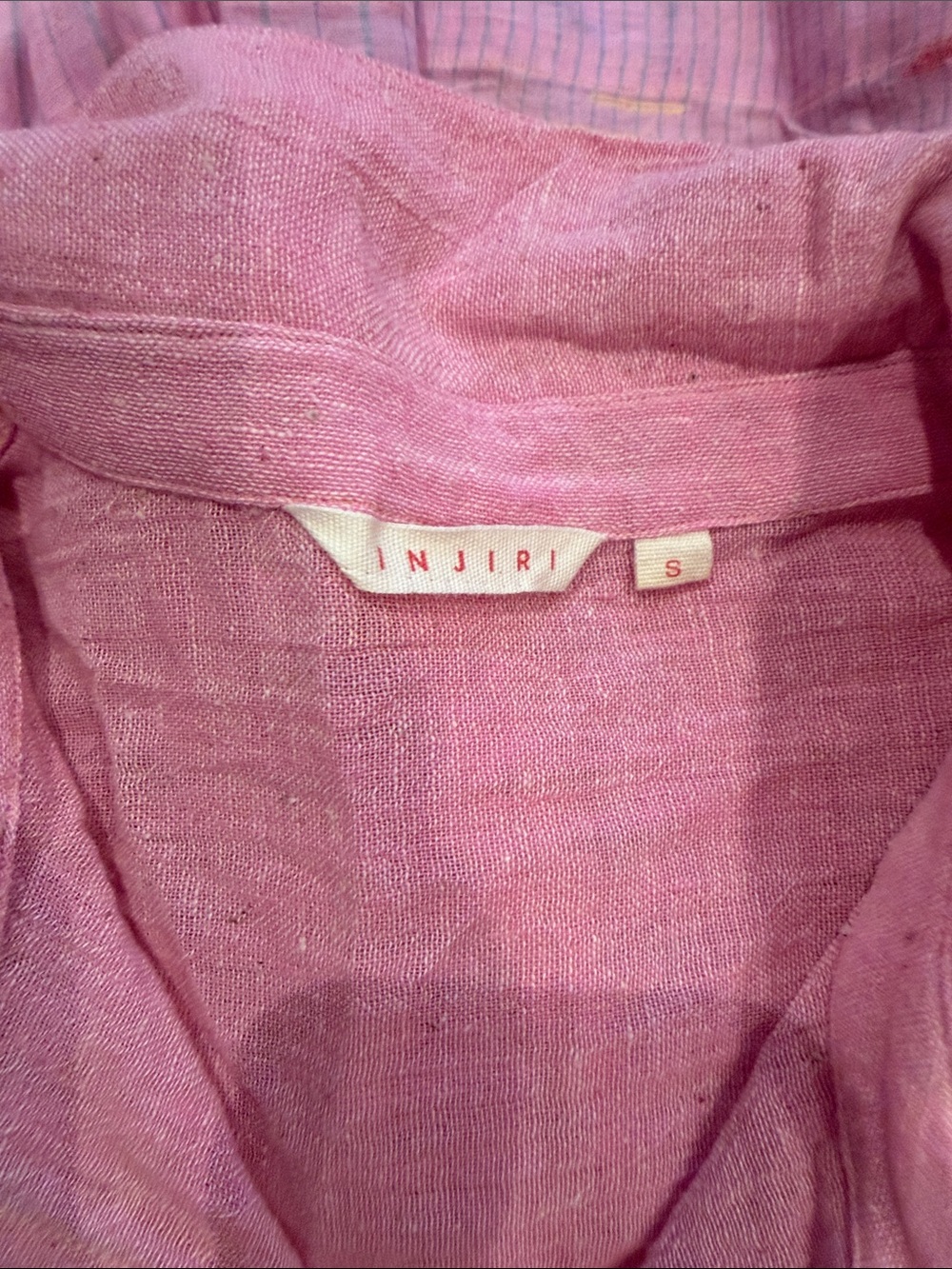 Injiri Pink Linen Women's Dress - Small